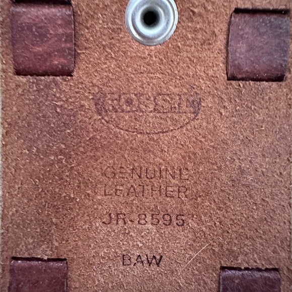 Fossil Women's Watch with Blue Dial and Brown Leather Strap - Picture 3 of 4